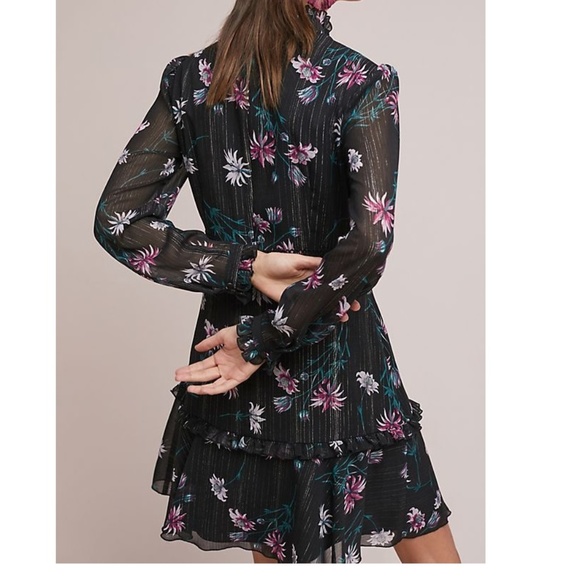 Anthropologie Donna morgan High-Neck Floral Dress - Picture 3 of 4